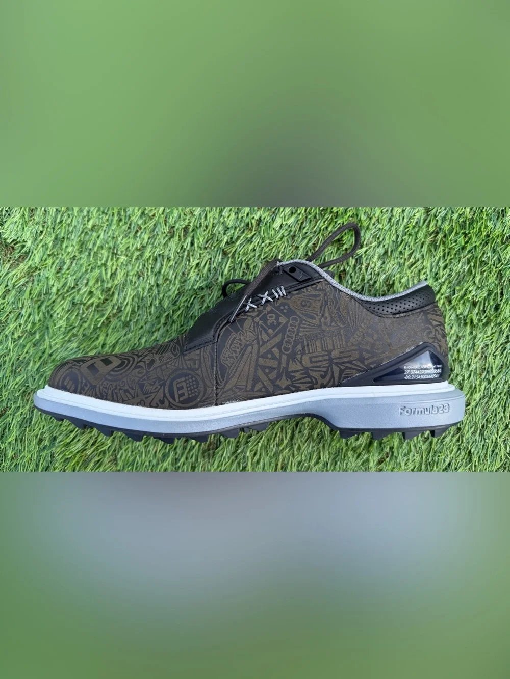 FQ6642-003 Men’s 7 Jordan ADG 5 Jordan ADG 5 'Black Laser' Leather Golf Shoes